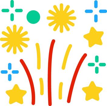 Firework Responsive App Shape vector
