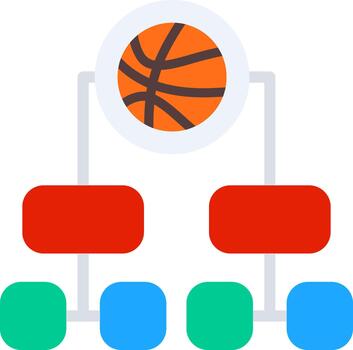 jerárquico vívido aplicación elemento vector