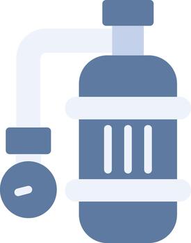 Oxygen Tank App-Based UI Graphic vector