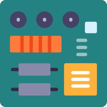 Motherboard Abstract UI Visual vector