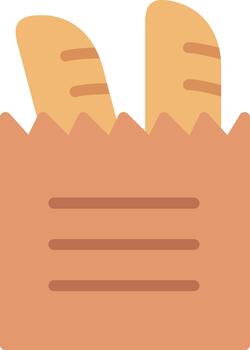 Baguette Creative Sketch Element vector
