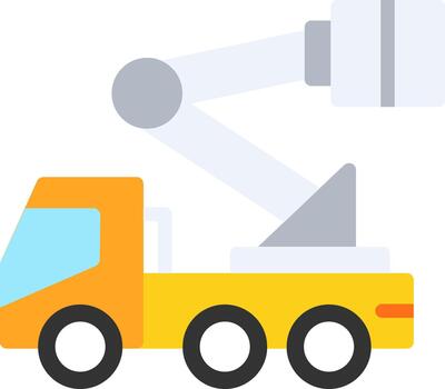 Aerial Work Platform Futuristic UI Mark vector