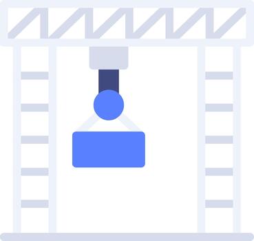 Gantry Crane Clean UI Concept vector