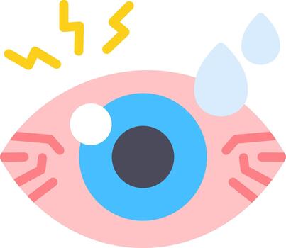 Conjunctivitis Sharp Line Mark vector