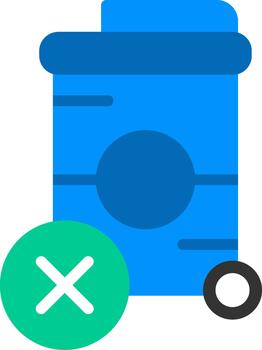 Trash Outlined Frame Object vector