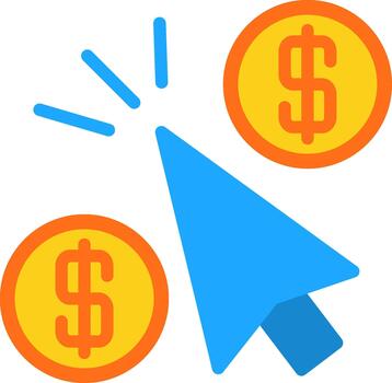 Pay Per Click Coded UI Symbol vector