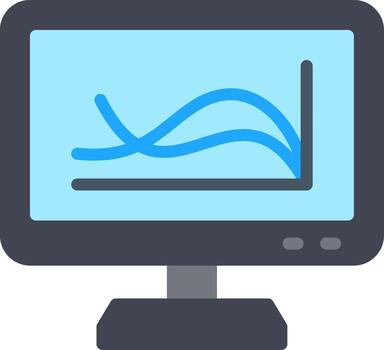 Line Chart Creative Sketch Element vector