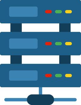 servidor moderno tecnología objeto vector