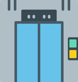 Elevator Sharp Edge Visual vector