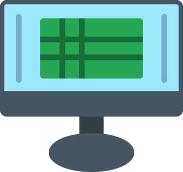 Spreadsheet Digital App Concept vector
