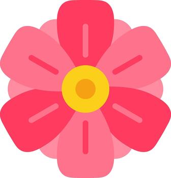 Flower Flat Symbol vector