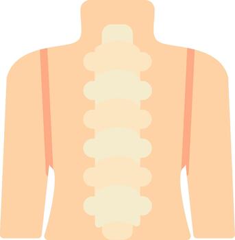 Spinal Cord Minimal Graphic Visual vector