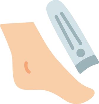 Pedicure Feet Abstract UI Visual vector