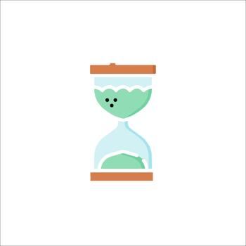 Hourglass Icon Time Deadline Countdown Sand Timer, project management vector