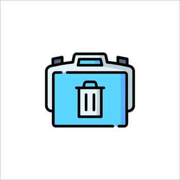 Delete File Icon Trash Can Symbol Illustration, recycle bin vector