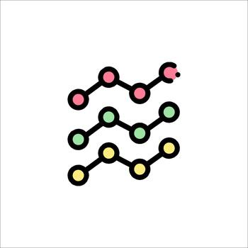 datos análisis grafico icono tendencia gráfico negocio analítica, diagrama vector