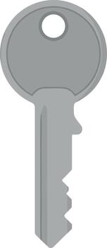Flat Simple Key Access Security Item Illustration Design Graphic Element vector