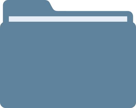 Simple Flat Style Business Archive Folder Isolated on White Background vector