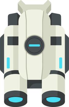 Flat Illustration Binoculars Device Equipment Tool for Observation and Exploration vector