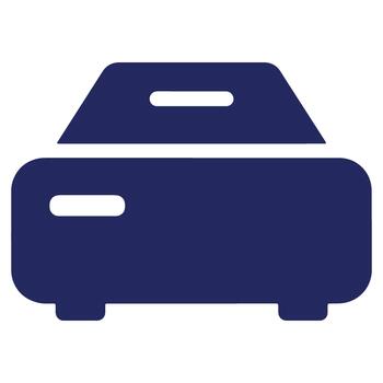 Modern Electric Car Icon Front View Clean Design for Automotive and Technology Concepts Simplicity in Transportation vector