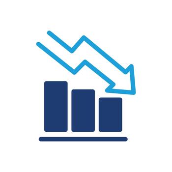 losers trading colored icon design good for web or mobile app vector