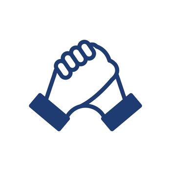 arm wrestling colored icon design good for web or mobile app vector