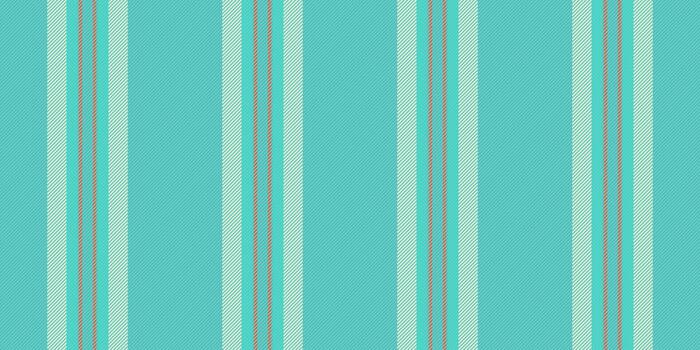 Now textile lines seamless, naked stripe fabric vertical. Rasculine pattern background texture in teal and light colors. vector