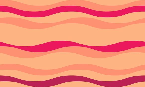 Vibrant wavy abstract background in peach and pink tones. Perfect for websites, social media, or print projects needing a cheerful, modern design. vector