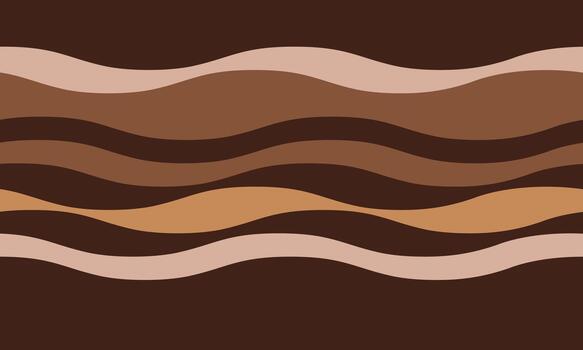 resumen terroso ola modelo. sereno, orgánico diseño en calmante marrones y beiges, Perfecto para antecedentes, textiles, o marca. evoca sentimientos de naturaleza, tranquilidad, y calor. vector