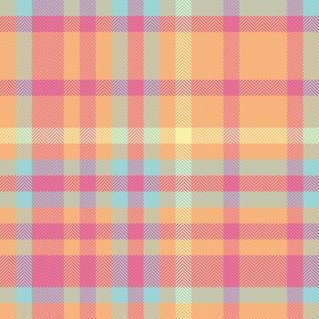 Pastel plaid pattern design with herringbone texture. A warm and soft textile or fabric background for fashion, interior, or graphic design projects. vector