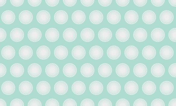 sin costura pastel verde azulado modelo con repitiendo blanco espiral círculos Perfecto para antecedentes, textiles, o sitio web diseño. evoca sentimientos de calma y serenidad. vector