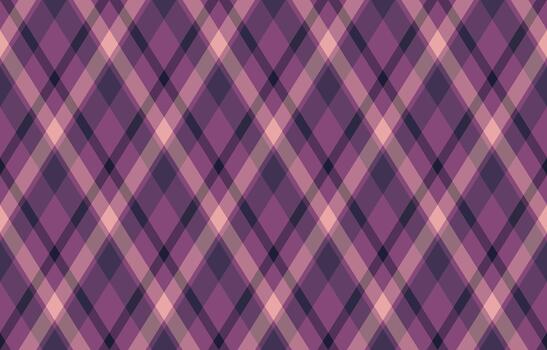 Elegant diagonal plaid pattern in muted purples and pinks. Perfect for textile design, website backgrounds, or fashion projects. vector