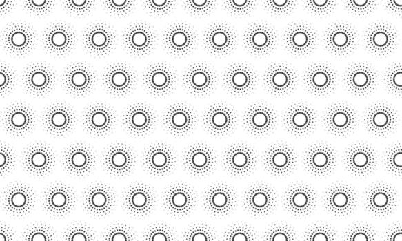 elegante monocromo modelo de punteado círculos Perfecto para antecedentes, sitio web diseño, o textil huellas dactilares. vector