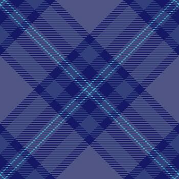 Path textile check seamless, tee fabric plaid background. Cool tartan texture pattern in blue and cyan colors. vector