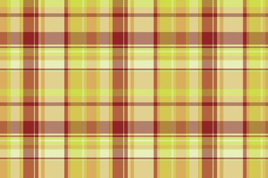 Paisley pattern plaid fabric, flowing textile seamless check. Thin tartan texture background in amber and light colors. vector
