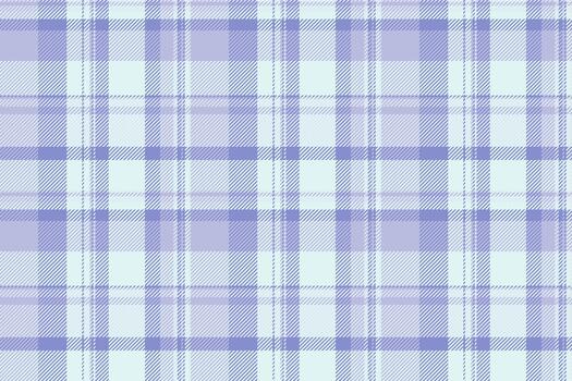 Jersey plaid textile, graph seamless background texture. Old pattern check tartan fabric in light and blue colors. vector