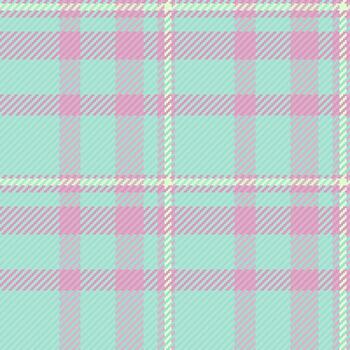 Pastel plaid pattern. Seamless checkered textile texture. Retro fabric design ideal for backgrounds, apparel, crafts, or creating a cozy, nostalgic feel. vector