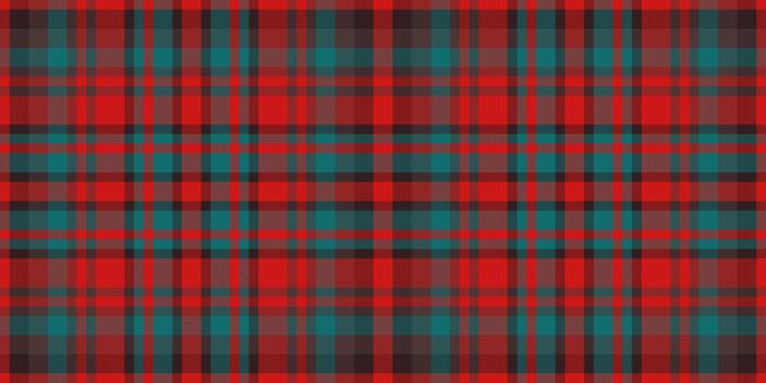 Tradition background tartan fabric, home seamless textile texture. Simplicity plaid check pattern in red and cyan colors. vector