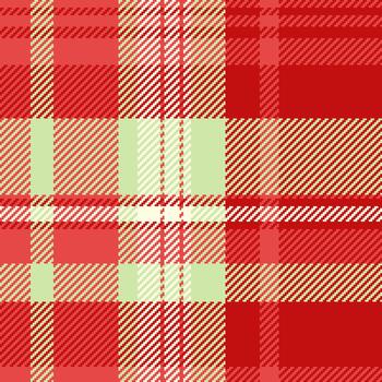 Soft seamless check texture, deluxe textile background . Nostalgia plaid tartan fabric pattern in red and light colors. vector