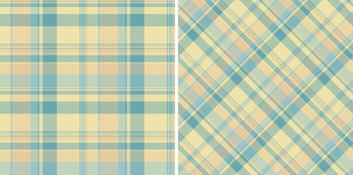 Fabric background textile of texture seamless pattern with a tartan plaid check. Set in kids colors. Geometric unique identity design. vector