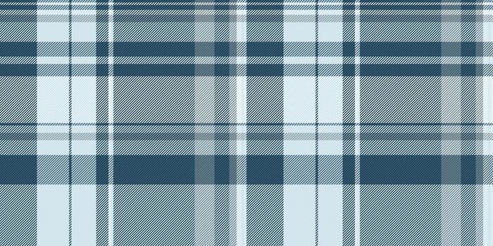 Up plaid fabric background, relief texture pattern . Sample tartan seamless textile check in cyan and light colors. vector