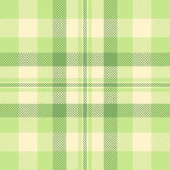 Fresh green plaid pattern. Textured and classic, ideal for backgrounds, textiles, or designs needing a traditional touch with a modern twist. Versatile graphic. vector