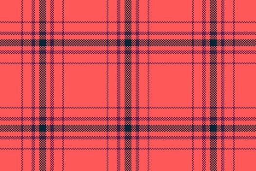 Classic plaid pattern with a pixelated effect. Ideal for backgrounds, textiles, or adding a retro touch. Versatile design for print or web use. vector