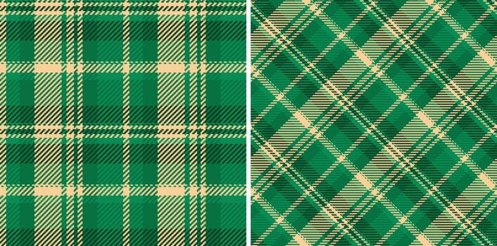 Check pattern fabric of background textile plaid with a texture tartan seamless. Set in nature colors. October fashion trends. vector