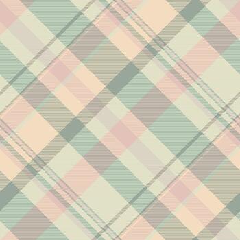 elegante diagonal tartán modelo con suave pastel colores. ideal para textil diseño, antecedentes, o creativo proyectos requiriendo un acogedor, calentar estético. vector