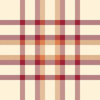 Bed pattern plaid seamless, fluffy check textile . Repeatable patterns fabric texture background tartan in cornsilk and papaya whip colors. vector