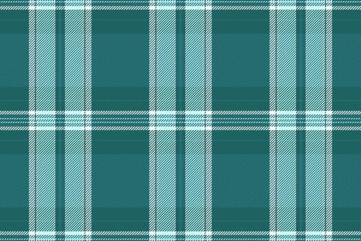 Tech seamless plaid textile, selection fabric tartan. Craft background texture pattern check in cyan and teal colors. vector