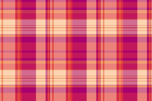 álbum de recortes modelo textil textura, multicultural cheque tartán. tira tela sin costura antecedentes tartán en rojo y rosado colores. vector