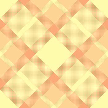 cálido, atractivo sin costura tartán modelo en sombras de amarillo y durazno. Perfecto para textiles, antecedentes, o agregando un toque de acogedor elegancia a tu diseño. vector