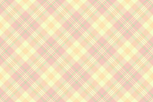 Pastel plaid background, fuzzy texture fabric tartan. Other check pattern seamless textile in light and moccasin colors. vector